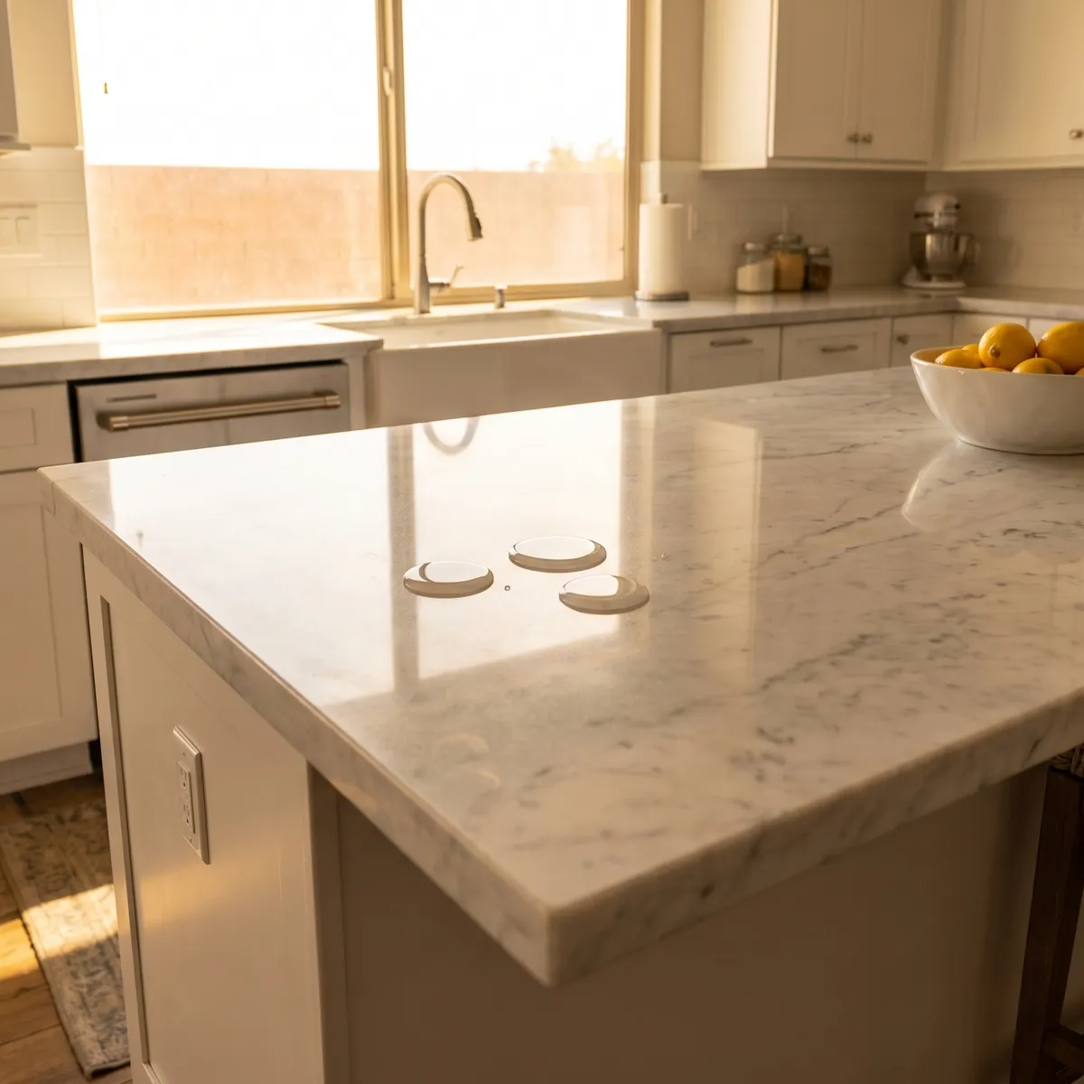 Countertop Polishing & Sealing in a Summerlin home