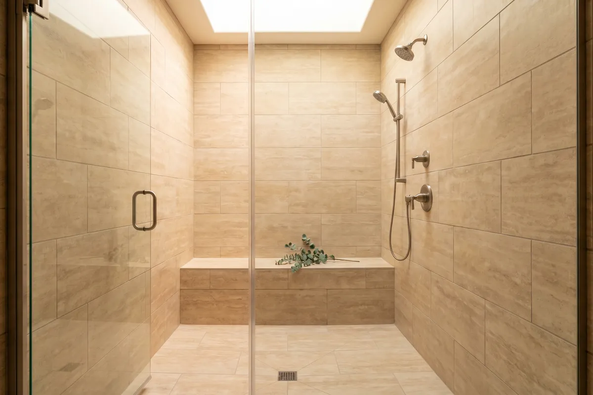 Professional grout color sealing result in a Summerlin home
